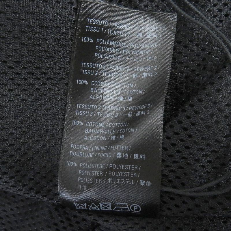 Balenciaga 19AW 529213 Logo-printed Denim Switch Oversized Poplin Shirt Blouson