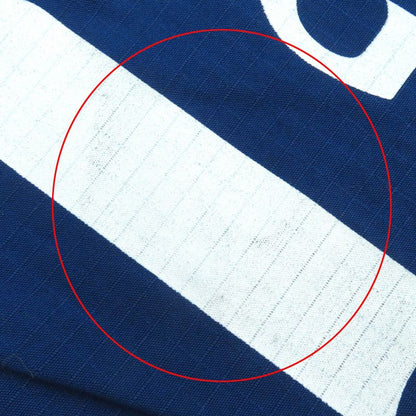 Gucci 625880 Cotton Logo Print Straight Long Easy Pants Blue 46 Made In Italy