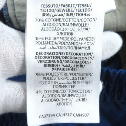 Gucci 625880 Cotton Logo Print Straight Long Easy Pants Blue 46 Made In Italy