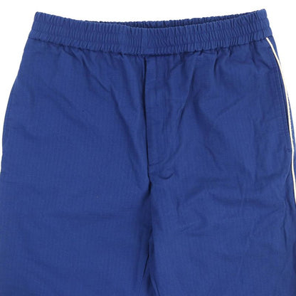 Gucci 625880 Cotton Logo Print Straight Long Easy Pants Blue 46 Made In Italy