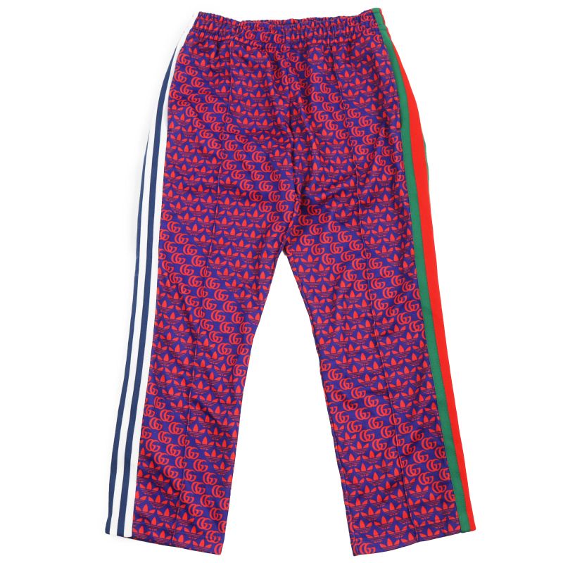 Gucci Adidas 22SS 692113 Double G Trefoil Logo Webline Track Pants Navy Red XS