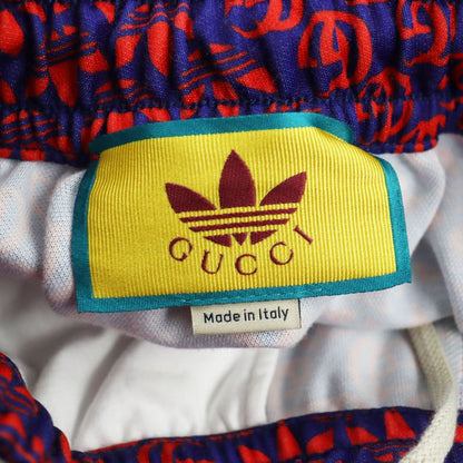 Gucci Adidas 22SS 692113 Double G Trefoil Logo Webline Track Pants Navy Red XS