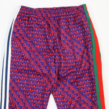 Gucci Adidas 22SS 692113 Double G Trefoil Logo Webline Track Pants Navy Red XS