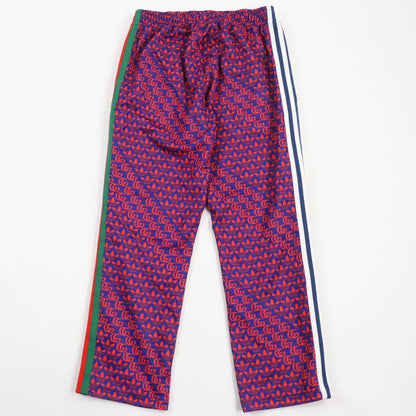 Gucci Adidas 22SS 692113 Double G Trefoil Logo Webline Track Pants Navy Red XS