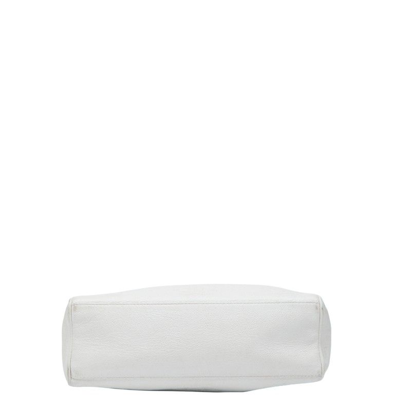 Chanel Triple Coco Mark Chain Shoulder Bag White Caviar Skin Ladies Chanel