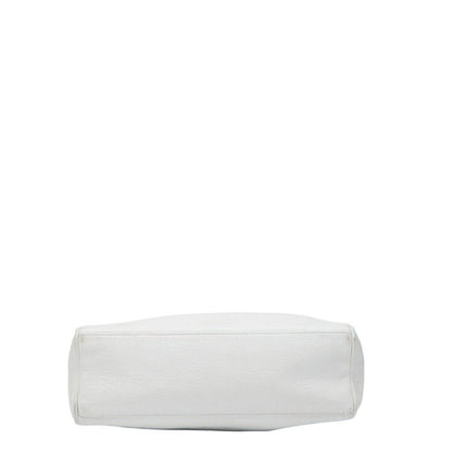 Chanel Triple Coco Mark Chain Shoulder Bag White Caviar Skin Ladies Chanel