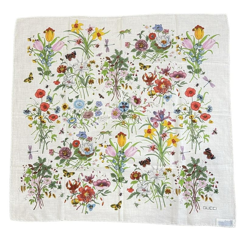 Gucci Handkerchief - White×green×multi Floral