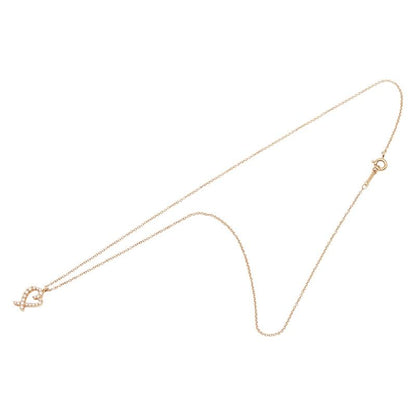 Tiffany & Co Loving Heart Pendant Necklace 18K Yellow Gold Yellow Gold Pink