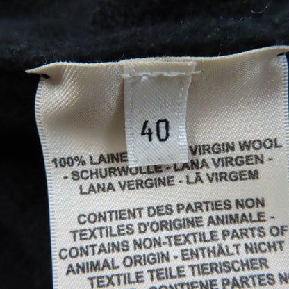 Hermes 2023 100% Wool With Serie Buttons H-pattern Knitting V-neck Oversilhouett