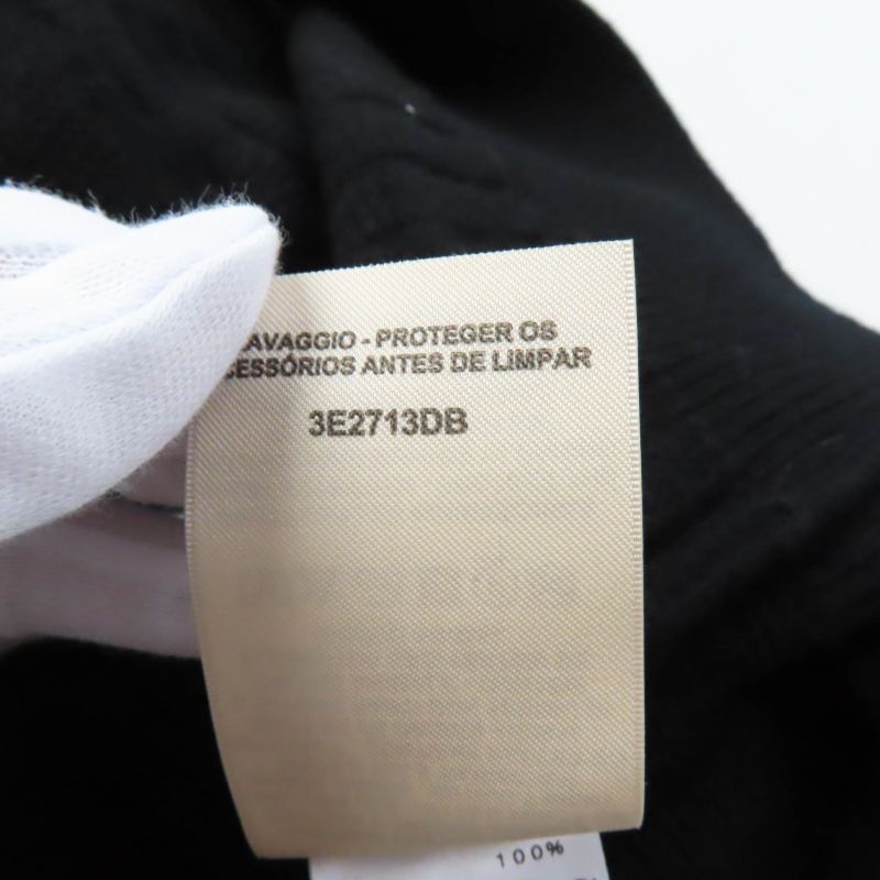 Hermes 2023 100% Wool With Serie Buttons H-pattern Knitting V-neck Oversilhouett