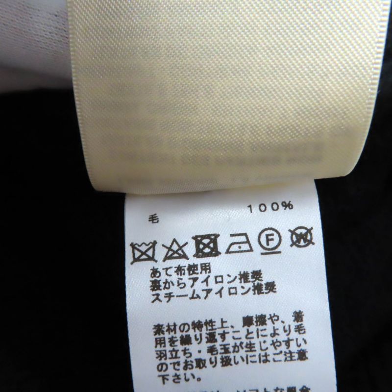 Hermes 2023 100% Wool With Serie Buttons H-pattern Knitting V-neck Oversilhouett