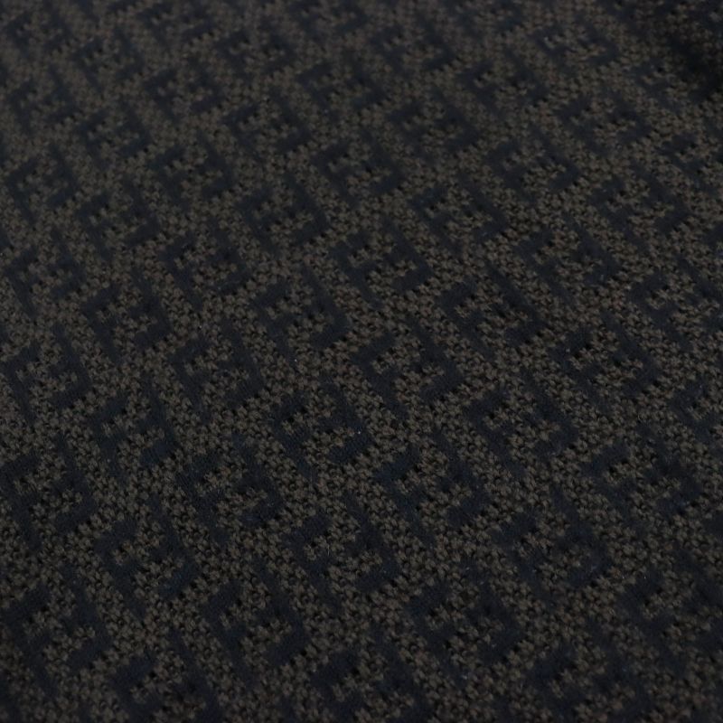 Fendi 2022 Fzx034 AKFS Girocollo FF Detail KNIT Cashmere Blend Zucca Pattern/ff