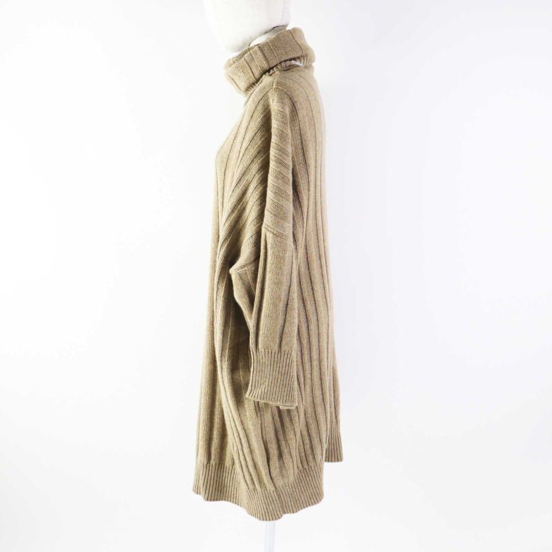 Hermes 18AW 100% Cashmere Runway Wear Oversized Turtleneck Long Sleeves Knit