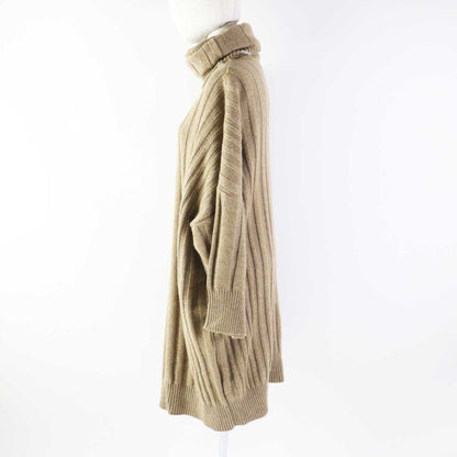 Hermes 18AW 100% Cashmere Runway Wear Oversized Turtleneck Long Sleeves Knit