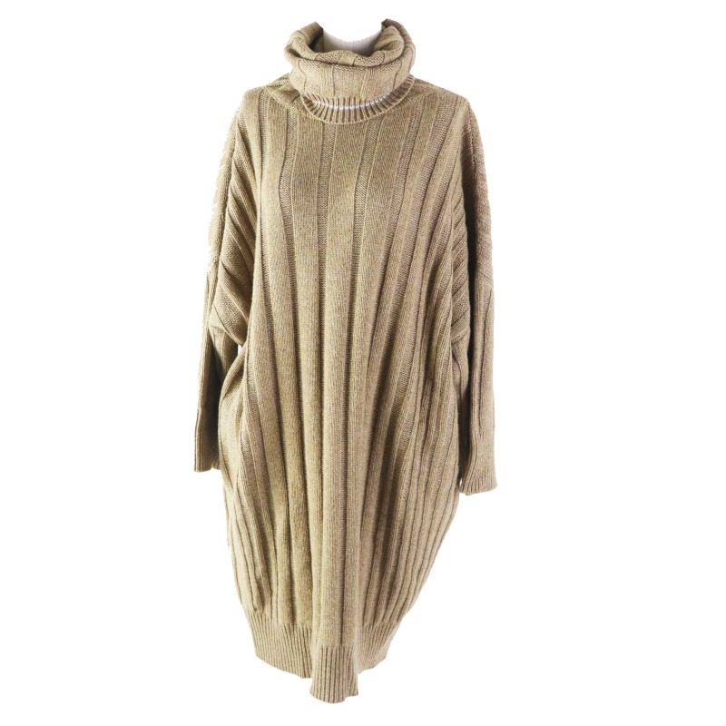 Hermes 18AW 100% Cashmere Runway Wear Oversized Turtleneck Long Sleeves Knit