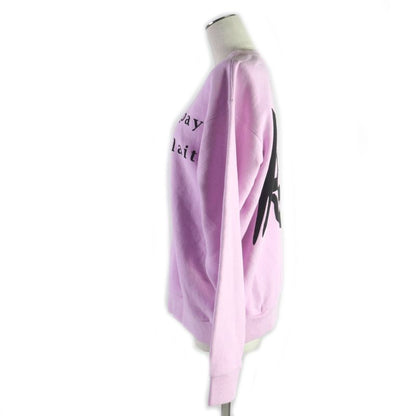  Gucci 469250 Skull Print Crew Neck Pullover Sweatshirt Purple Pink XS Made In
