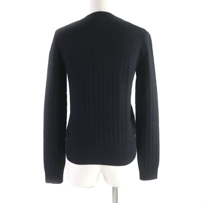 Hermes 23SS 100% Virgin Wool H Motif Crew Neck Long Sleeves Sweater/knit Black
