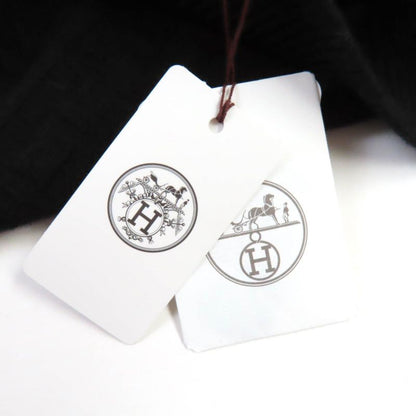 Hermes 23SS 100% Virgin Wool H Motif Crew Neck Long Sleeves Sweater/knit Black