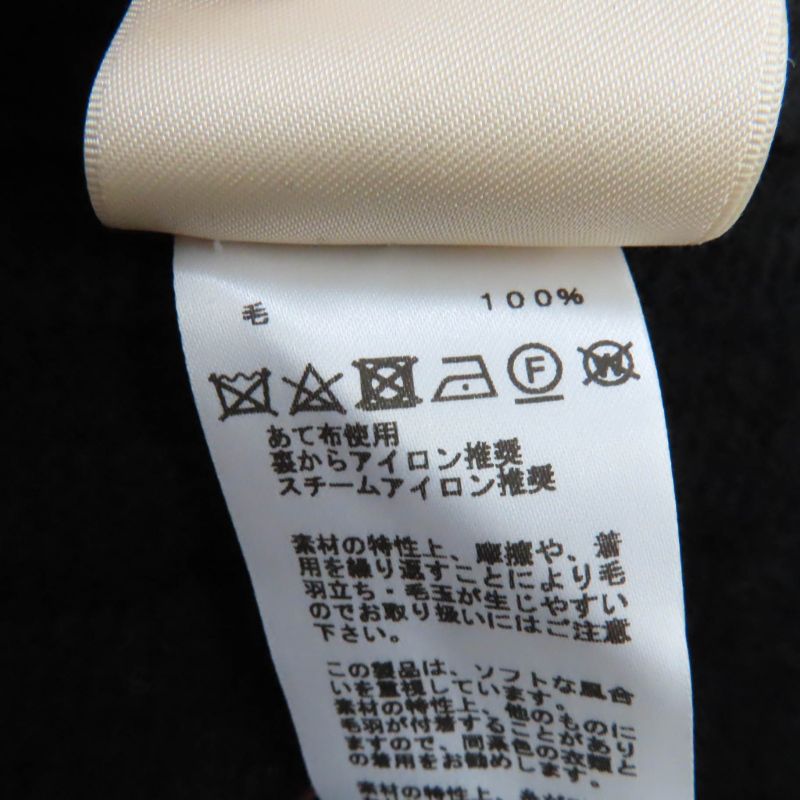 Hermes 23SS 100% Virgin Wool H Motif Crew Neck Long Sleeves Sweater/knit Black