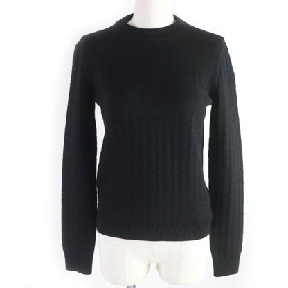 Hermes 23SS 100% Virgin Wool H Motif Crew Neck Long Sleeves Sweater/knit Black