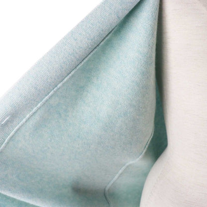 Hermes 21SS 100% Cashmere Long Knit Cardigan With Serie Buttons Light Blue 34