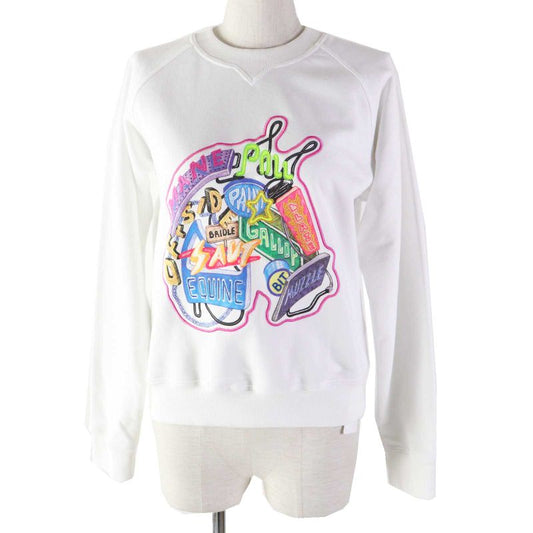 Hermes 23SS 3e4626da Chevaloscope Cotton Embroidered Print Sweatshirt White 34