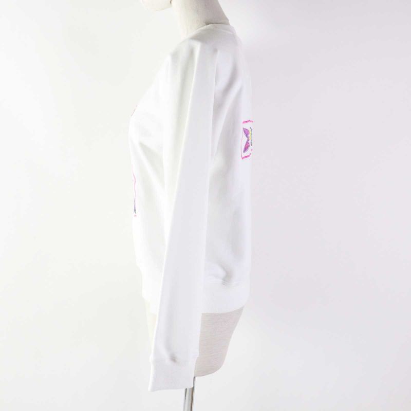 Hermes 23SS 3e4626da Chevaloscope Cotton Embroidered Print Sweatshirt White 34