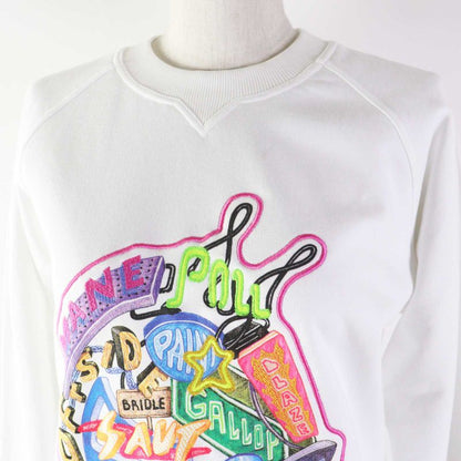 Hermes 23SS 3e4626da Chevaloscope Cotton Embroidered Print Sweatshirt White 34