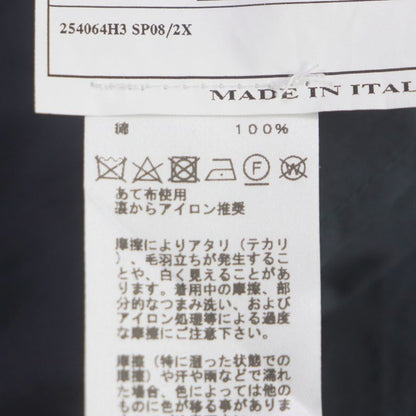  Hermes 2022 21-5257 100% Cotton Cut Single Tailored Jacket Navy 56