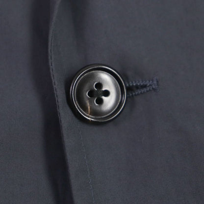  Hermes 2022 21-5257 100% Cotton Cut Single Tailored Jacket Navy 56