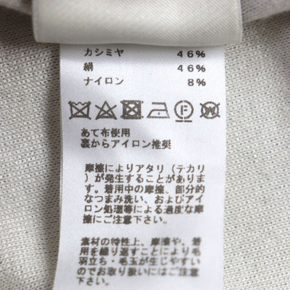 Hermes Jungle Rub Cashmere Silk Mock Neck Knit Dress Grey 34 Made In Italy