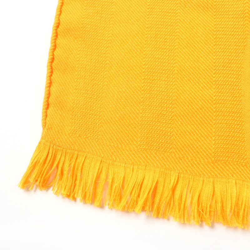 Hermes H262494s New Livris Cashmere Silk Fringed Large Shawl Stole Orange With