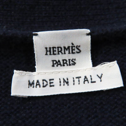 Hermes 2019 100% Wool H Pattern With Serie Buttons Oversilhouette Long Sleeves