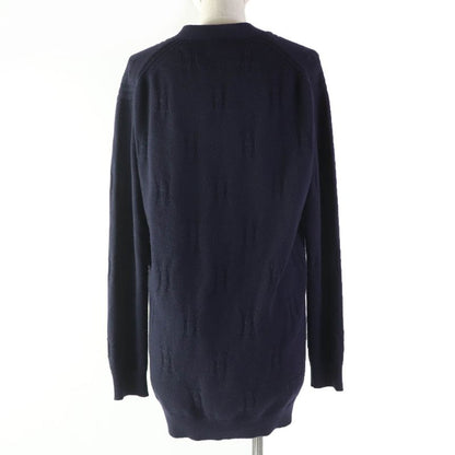 Hermes 2019 100% Wool H Pattern With Serie Buttons Oversilhouette Long Sleeves