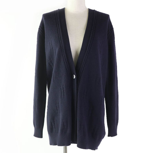 Hermes 2019 100% Wool H Pattern With Serie Buttons Oversilhouette Long Sleeves