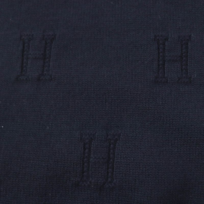 Hermes 2019 100% Wool H Pattern With Serie Buttons Oversilhouette Long Sleeves