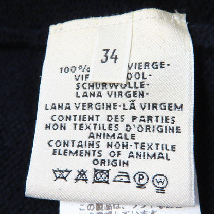 Hermes 2019 100% Wool H Pattern With Serie Buttons Oversilhouette Long Sleeves