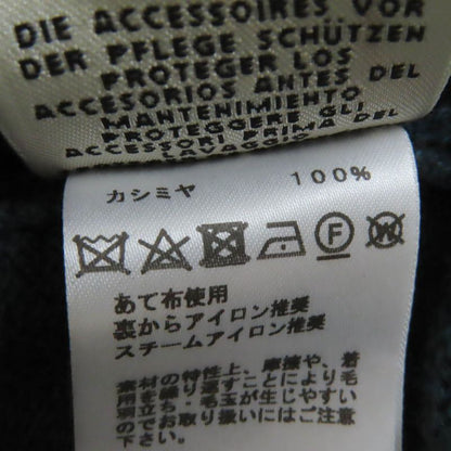 Hermes 100% Cashmere Short-sleeved Knit Top With H Plate Green Tone 38 Made In