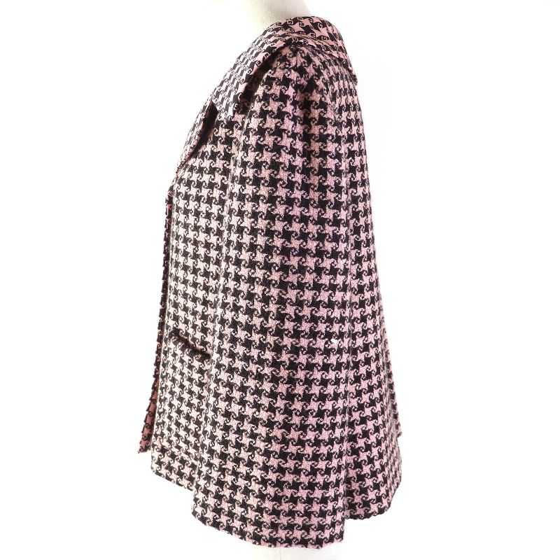 Gucci 2021 674323 Zahxm Wool 100% Silk Lining With GG Buttons Staggered