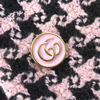 Gucci 2021 674323 Zahxm Wool 100% Silk Lining With GG Buttons Staggered