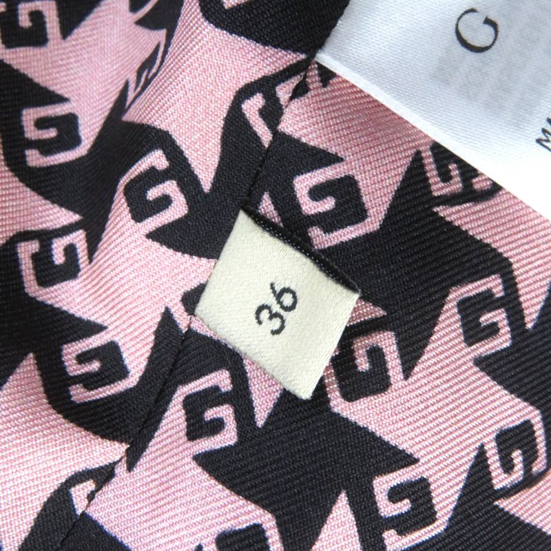 Gucci 2021 674323 Zahxm Wool 100% Silk Lining With GG Buttons Staggered