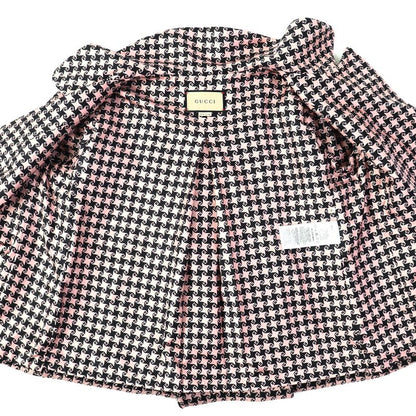 Gucci 2021 674323 Zahxm Wool 100% Silk Lining With GG Buttons Staggered