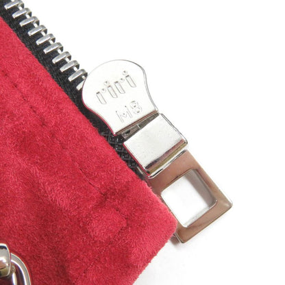 LOEWE D1268178ch Anagram Button Suede Leather Biker Jacket Double Riders