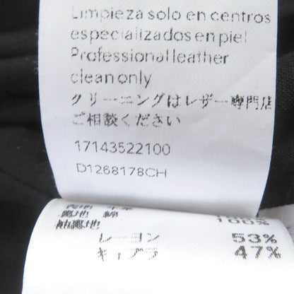 LOEWE D1268178ch Anagram Button Suede Leather Biker Jacket Double Riders