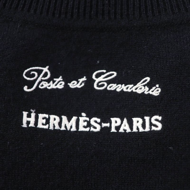 Hermes 2021 Poste Et Cavalerie Saber Decorated Bag Cashmere Rayon Logo Embroider