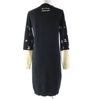 Hermes 2021 Poste Et Cavalerie Saber Decorated Bag Cashmere Rayon Logo Embroider