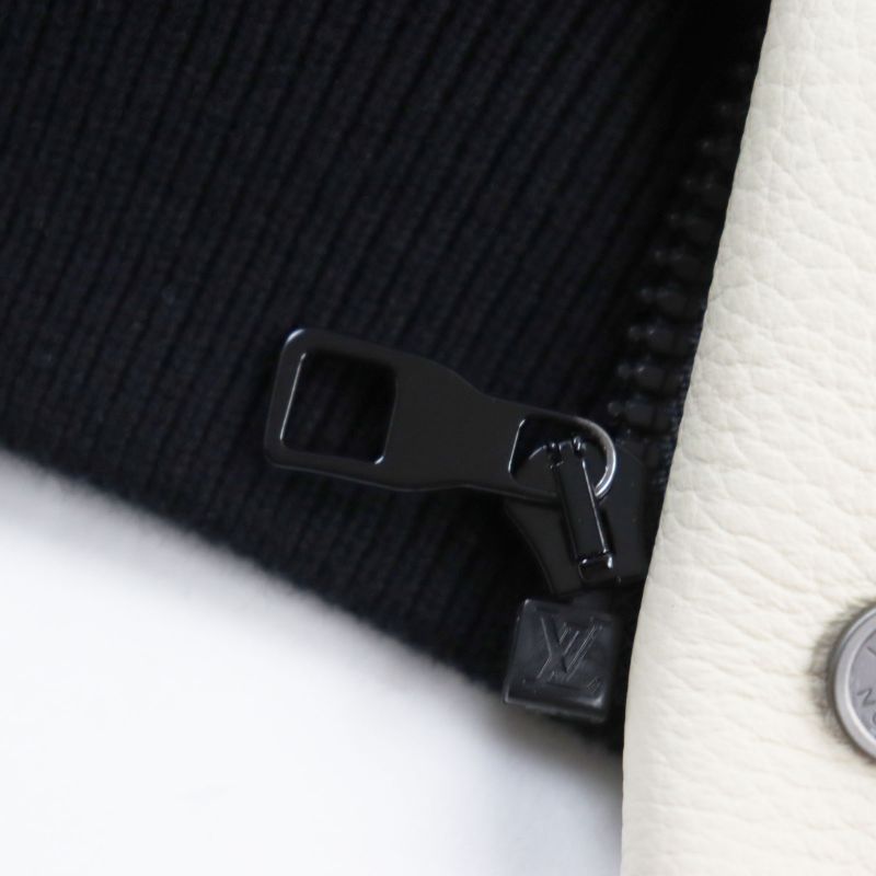 Louis Vuitton 24SS 1afagq Leather And Nylon Blouson Jacket With Padding Jacket