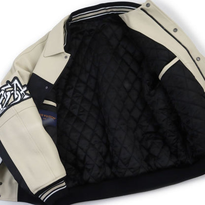 Louis Vuitton 24SS 1afagq Leather And Nylon Blouson Jacket With Padding Jacket