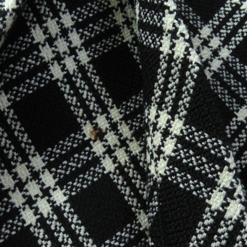 Christian DIOR 22AW 251j80a1244 Silk Blend Lining Worn On Runway Checked Box