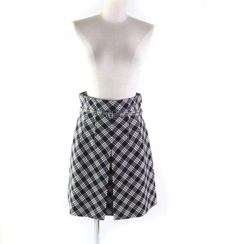 Christian DIOR 22AW 251j80a1244 Silk Blend Lining Worn On Runway Checked Box